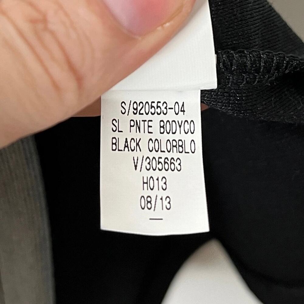 Old Navy Women's Bodycon Dress XS Colorblock Black & Gray Sleeveless Ponte Knit - Picture 8 of 8